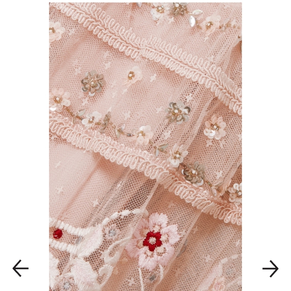 Needle & Thread Eden Tiered Embellished Tulle Gown - Picture 3 of 11